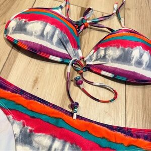 Body Glove Molded Cup Bikini with a watercolor design